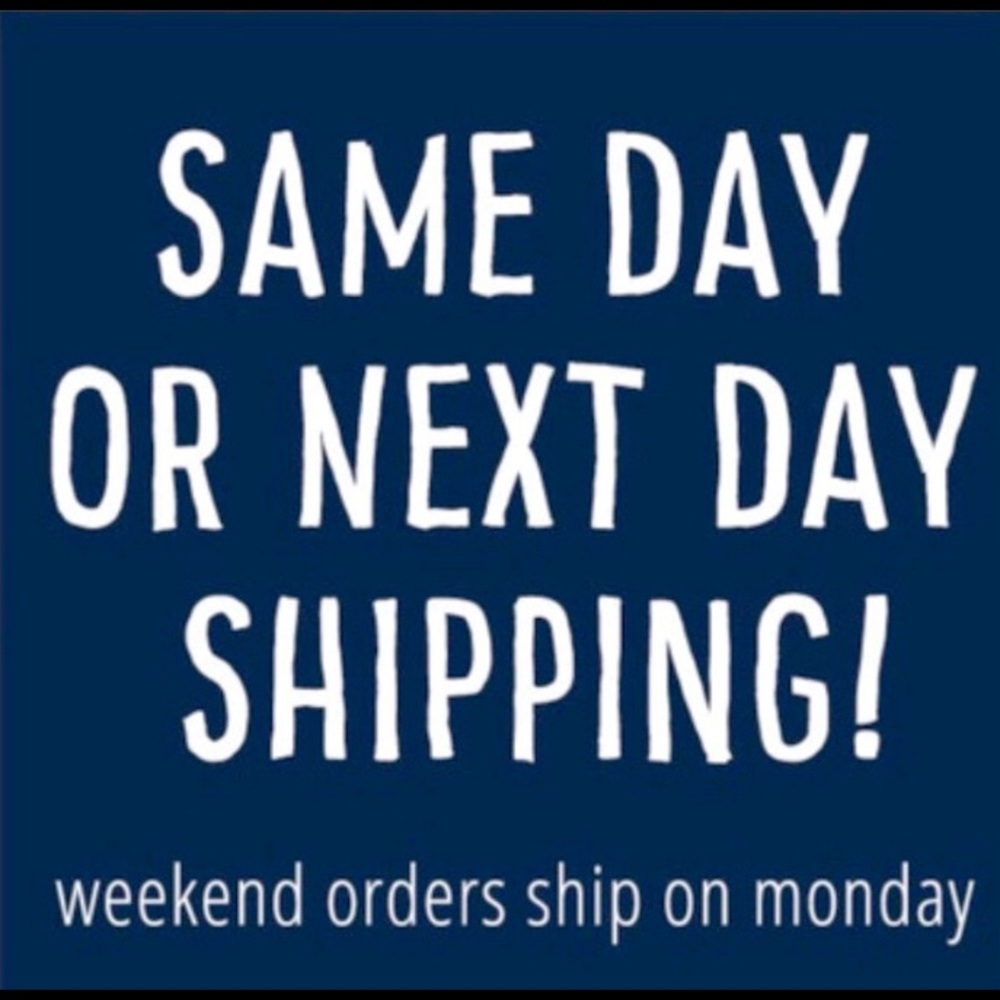 Shipping is my priority:) I send pictures for shipping confirmation as well.